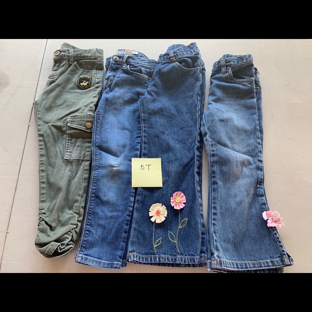 Girls jeans lot size 5T